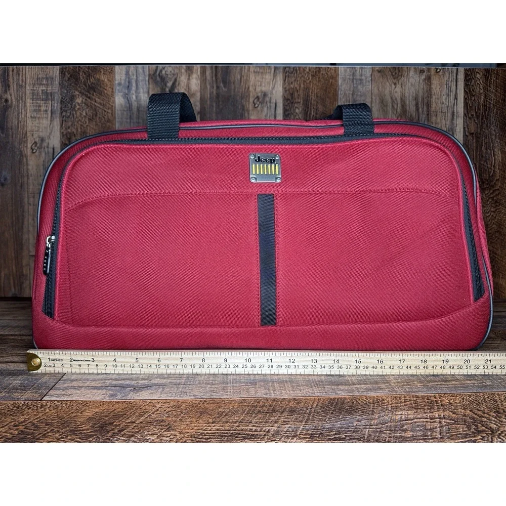 Jeep‎ Duffle Bag Red Luggage Travel Carry Bag 22